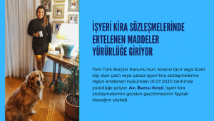 İşyeri kira sözleşmelerinde ertelenen maddeler Yürürlüğe giriyor