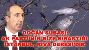 Subaşı "Ak Parti'nin Bize Bıraktığı İstanbul, Riva Deresi'dir"