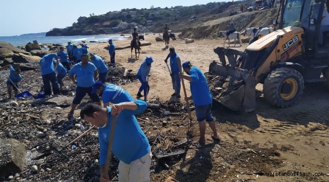 İBB, Kirlenen Kıyı Ve Plajları Anında Temizliyor