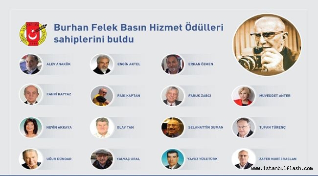 Burhan Felek Basın Hizmet Ödülleri verildi