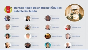 Burhan Felek Basın Hizmet Ödülleri verildi