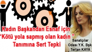 Sanatçılar Odası Başkanından, Esnaf için "Kötü yola sapmış olan kadın "tanımına Sert Tepki