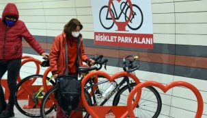 Metrolarda Bisiklet Parkı uygulaması başlatıldı