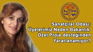 Sanatçılar Odası; Üyelerimiz Neden Bakanlığın Proje Desteğinden Yararlanamıyor?