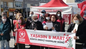 Vatan Partisi Beykoz İlçe Öncü Kadın Başkanı Sırma YUCA' dan Basın açıklaması