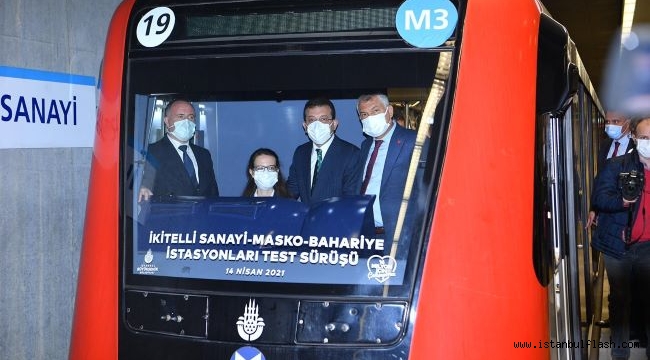 M3 Metro hattının kısmi test sürüşü yapıldı