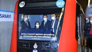 M3 Metro hattının kısmi test sürüşü yapıldı