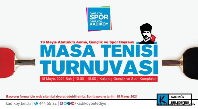 Kadıköy'de 19 Mayıs Kutlamaları Masa Tenisi Turnuvasıyla Başlıyor