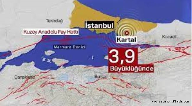 İstanbul'da 3.9 büyüklüğünde deprem