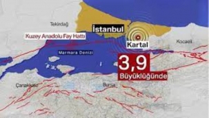 İstanbul'da 3.9 büyüklüğünde deprem