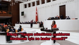 Ersoy; "Yangın söndürme uçaklarını kiralamak için ne kadar ödendi?"