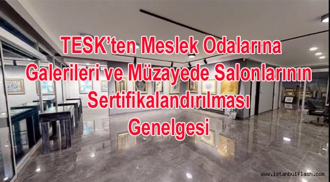 TESK'ten Meslek odalarına, Galerileri ve Müzayede Salonlarının Sertifikalandırılması Genelgesi