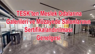 TESK'ten Meslek odalarına, Galerileri ve Müzayede Salonlarının Sertifikalandırılması Genelgesi