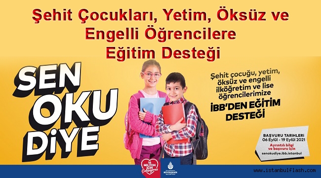 Şehit Çocukları, Yetim, Öksüz ve Engelli Öğrencilere Eğitim Desteği