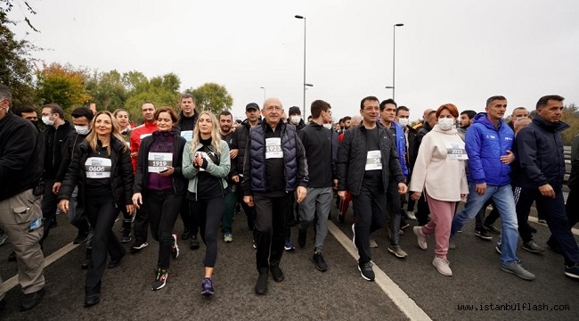 İstanbul Maratonu'na Kılıçdaroğlu Ve Akşener De Katıldı