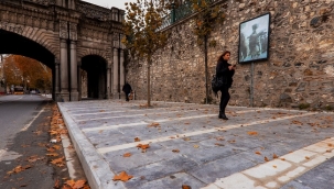 Tarihi Çırağan Caddesinde Kaldırımlar Yenilendi