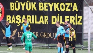 BEYKOZ MAÇINDA TOP TOPLAYICI ÇOCUK GOL KURTARDI