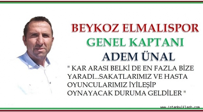 BEYKOZ ELMALISPOR'A VERİLEN ARA ŞEKER GİBİ GELDİ !