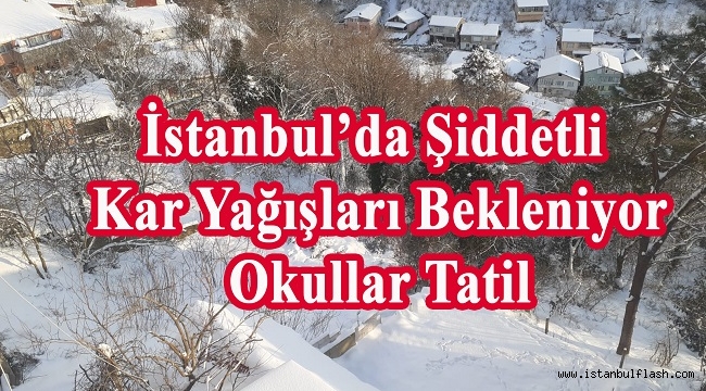 İstanbul'da Şiddetli Kar Yağışları Bekleniyor