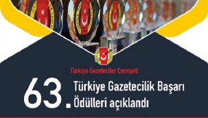 TGC 63'üncü Başarı Ödüllerin Hak Kazananlar Belirlendi 