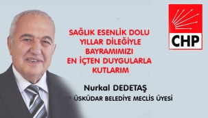 Sağlık esenlik dolu yıllar dileğiyle bayramınızı en içten duygularımla kutlarım