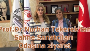 Prof. Dr. Nurhan Tekerek'ten Sahne Sanatçıları Odasına Ziyaret