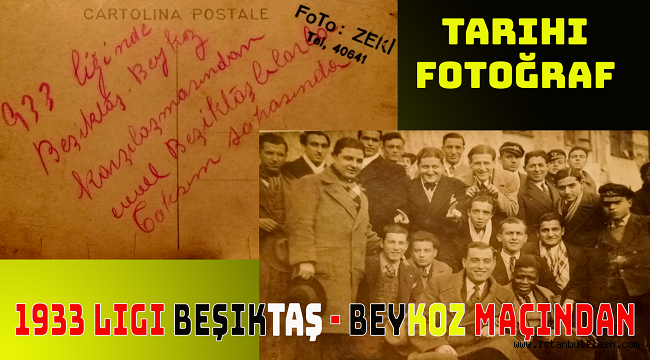 TARİHİ FOTO 1933 LİGİ BEŞİKTAŞ- BEYKOZ MAÇINDAN