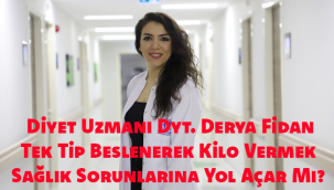 Tek Tip Beslenerek Kilo Vermek Sağlık Sorunlarına Yol Açar Mı? 