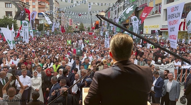 AHMET DAVUTOĞLU AK PARTİ'NİN KALESİNDE GÖVDE GÖSTERİSİ YAPTI