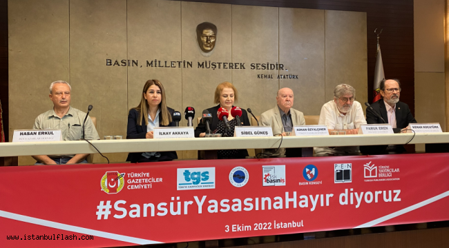 BASIN MESLEK ÖRGÜTLERİ: "SANSÜR YASASINA HAYIR!.." 