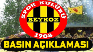 BEYKOZ 1908 SPOR KULÜBÜNDEN BASIN AÇIKLAMASI