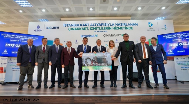 İSTANBUL VE İZMİT ŞEHİRİÇİ ULAŞIMINDA 'ÇINARKART' ORTAKLIĞI