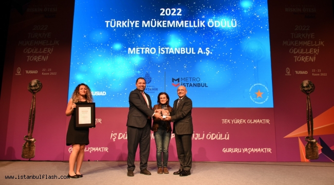 "METRO İSTANBUL"A 6 YILDIZLI KALİTE ÖDÜLÜ