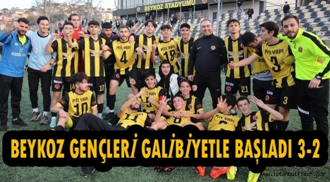 BEYKOZ GENÇLERİ GALİBİYETLE BAŞLADI 3-2