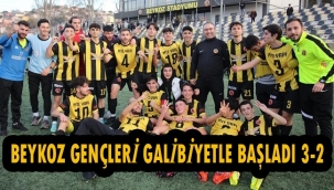 BEYKOZ GENÇLERİ GALİBİYETLE BAŞLADI 3-2