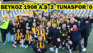 BEYKOZ 1908 A.Ş 2 TUNASPOR 0 -BEYKOZ 1908 DE HEDEF BELLİ