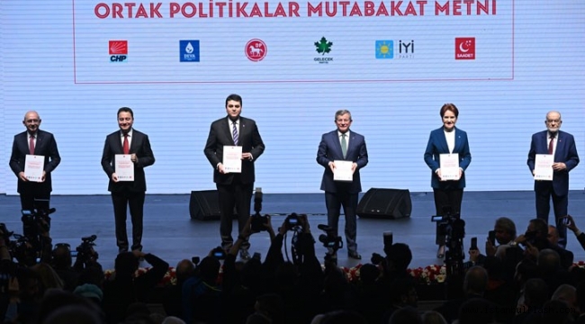 MİLLET İTTİFAKI'NIN, "ORTAK POLİTİKALAR MUTABAKAT METNİ" AÇIKLANDI