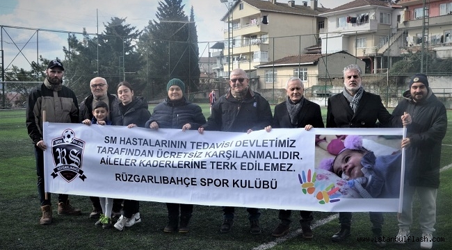 RÜZGARLIBAHÇESPOR SMA HASTALIĞINA DİKKATLERİ ÇEKTİ