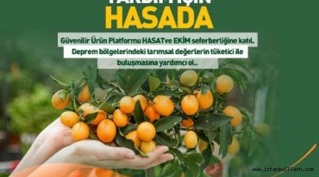 DEPREM BÖLGELERİNDE HASAT VE EKİM ÇALIŞMALARI BAŞLADI