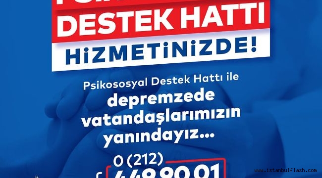 DEPREMZEDELERE PSİKO-SOSYAL DESTEK HATTI