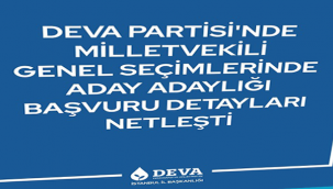 DEVA PARTİSİ ADAY ADAYLIĞI BAŞVURU ŞARTLARI BELLİ OLDU