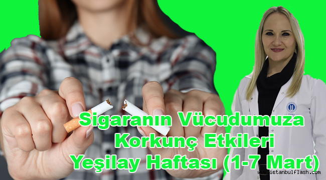 Sigaranın Vücudumuza Korkunç Etkileri - Yeşilay Haftası (1-7 Mart)