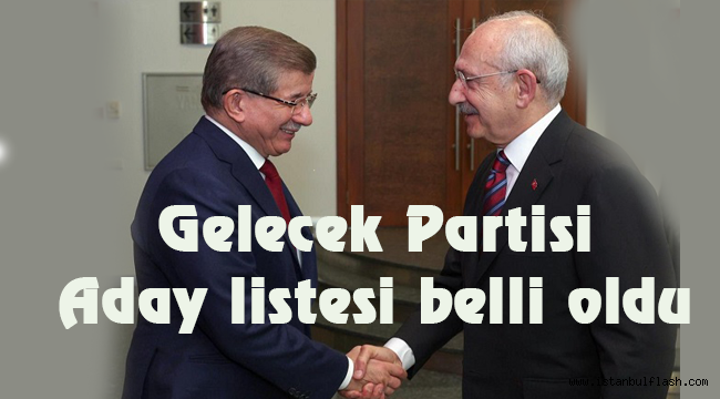  Gelecek Partisi aday listesi belli oldu