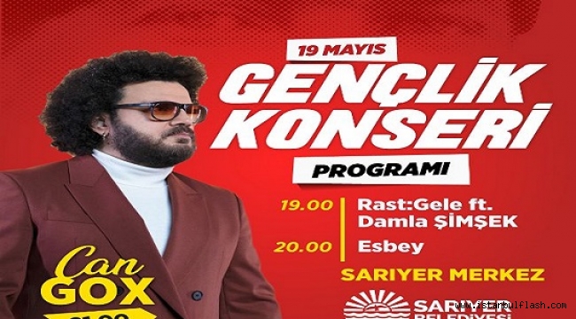 19 MAYIS'TA GENÇLİK KONSERİ