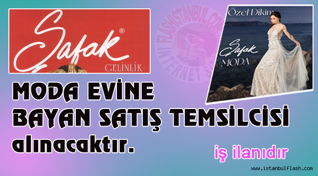 MODA EVİNE BAYAN SATIŞ TEMSİLCİSİ 