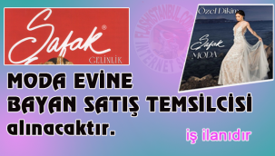 MODA EVİNE BAYAN SATIŞ TEMSİLCİSİ 