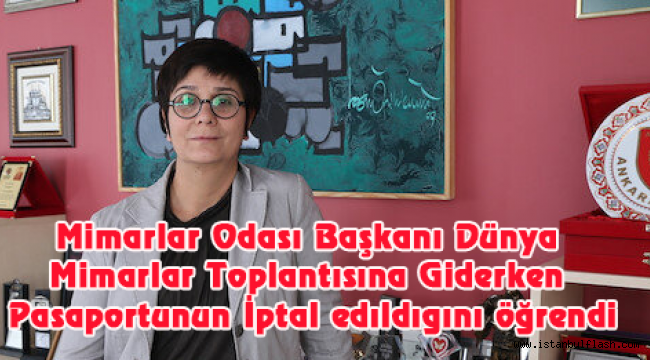 Dünya Mimarları ile buluşmak için yola çıktığında Pasaportunun İptal edildiğini öğrendi