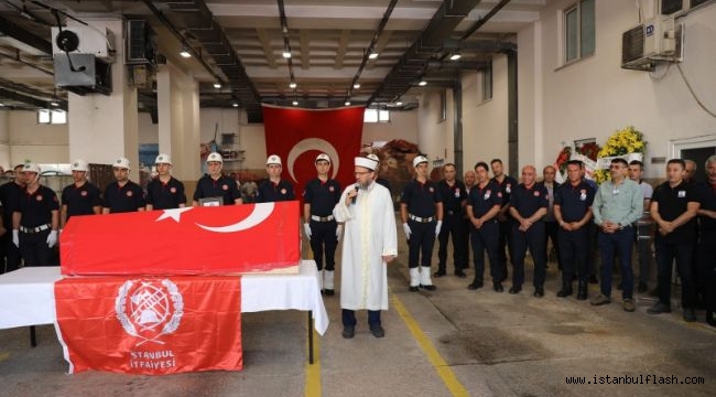 ŞEHİT İTFAİYE ERİ ÖZCAN GÖK SON YOLCULUĞUNA UĞURLANDI