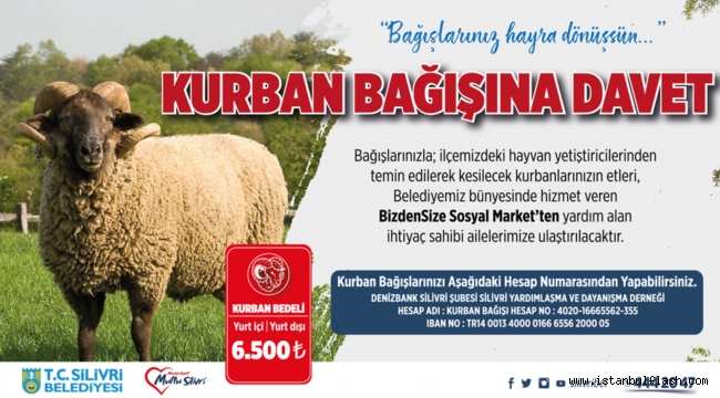 SİLİVRİ BELEDİYESİNDEN KURBAN BAĞIŞI KAMPANYASI