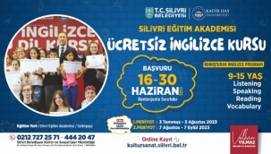 SİLİVRİ'DE ÜCRETSİZ İNGİLİZCE KURSU KAYITLARI BAŞLADI